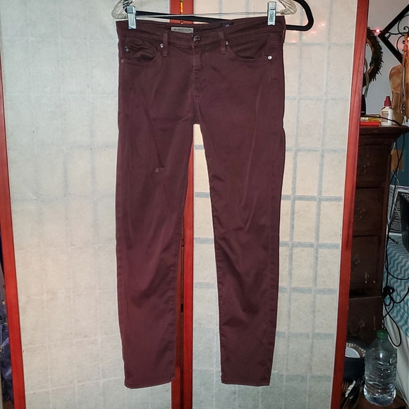 GUC adriano goldschmied burgundy jeans 26 - Picture 1 of 8